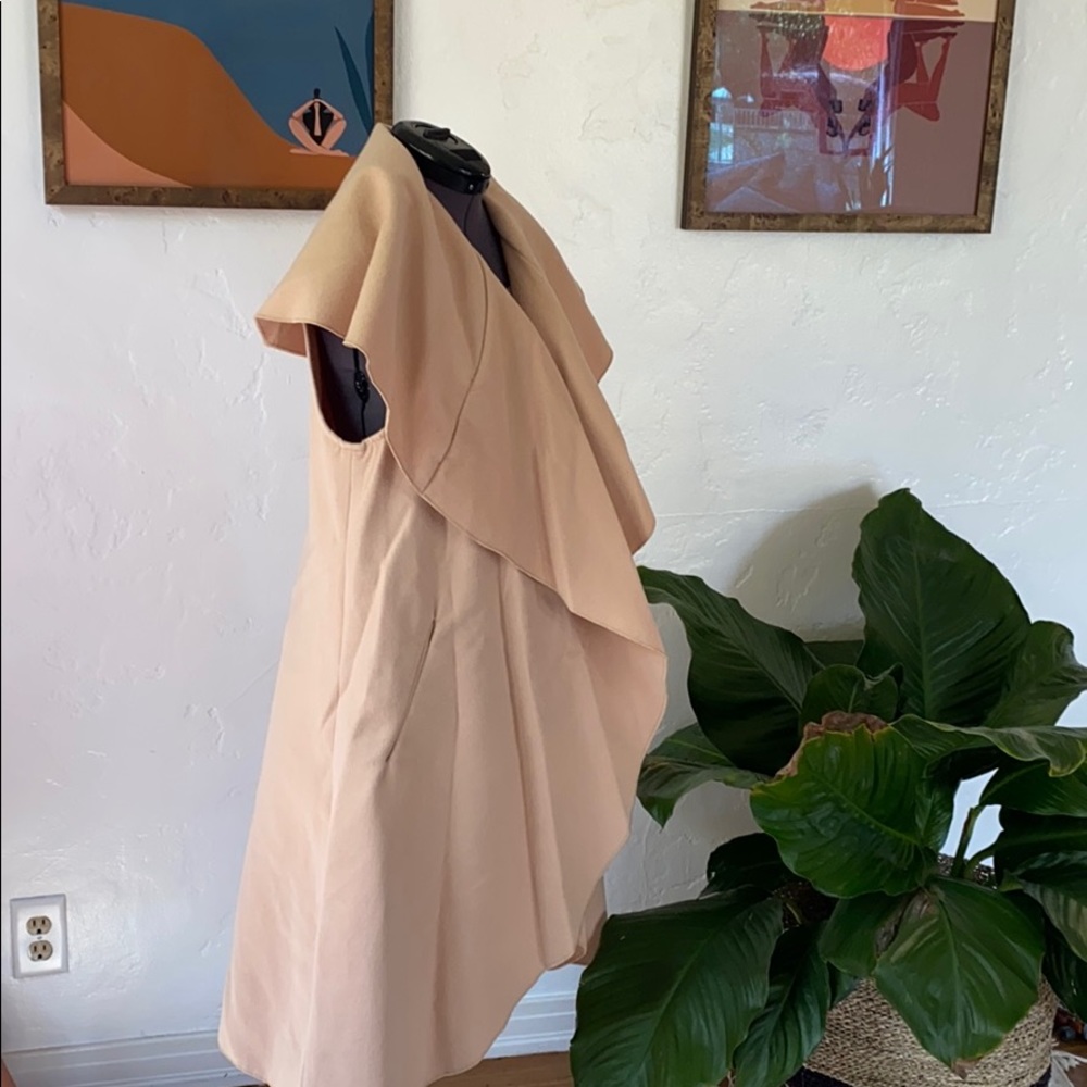 Vintage Open Front Camel Coat - image 2